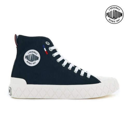 Baskets Palladium Palla Ace Tela High Tops Homme Noir | FR DZH873S